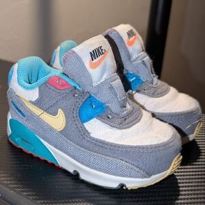 Nike Kids' Sneakers - Gray, Blue, Yellow